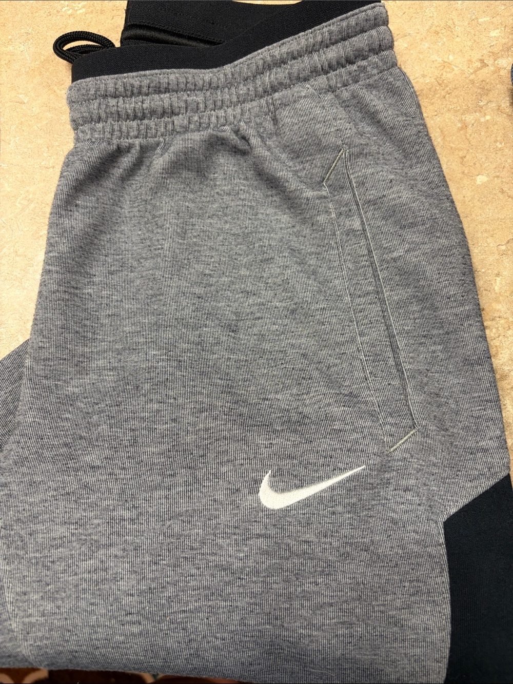 Nike Kids Grey Heather Logo Joggers